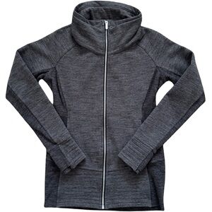 RARE Lululemon Radiant Jacket II Heathered Core Dark Grey Size 8 (Discontinued)